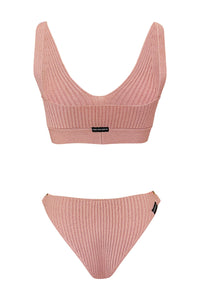 Equinox Knit Lounge Bikini Set // Blush Sands