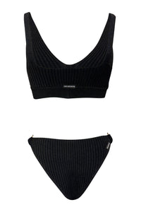 Equinox Knit Lounge Bikini Set // Noir Tides